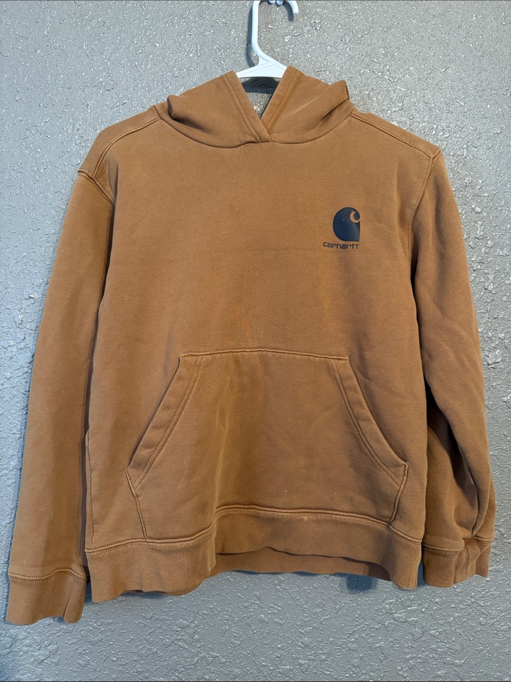 Carhartt Brown Workwear Hoodie with Small Chest Logo